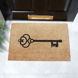 Artsy Mats Elegantly Simple Stylish Key Doormat in Black - Size: 40 cm x 60 cm - thumbnail 2