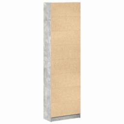Berkfield Home Wardrobe Concrete Grey 55x25x189 cm Engineered Wood - Size: 55 x 25 x 189 cm - thumbnail 8