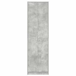 Berkfield Home Wardrobe Concrete Grey 55x25x189 cm Engineered Wood - Size: 55 x 25 x 189 cm - thumbnail 6