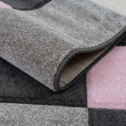 Home Republic Dexter Geometric Carved Rug in Pink - Size: 80 cm x 150 cm - thumbnail 2