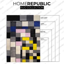 Home Republic Dexter Geometric Carved Rug in Pink - Size: 80 cm x 150 cm - thumbnail 5