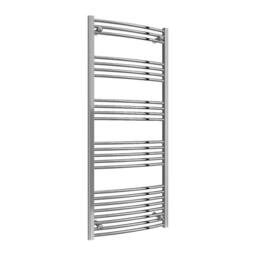 Bathroom Kingdom Capo Chrome Straight Heated Towel Rail 1600x600 in Silver