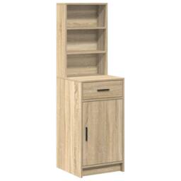 Berkfield Home Highboard Sonoma Oak 40x41x135 cm Engineered Wood in Brown - Size: 40 x 41 x 135 cm - thumbnail 2