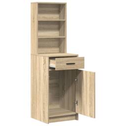 Berkfield Home Highboard Sonoma Oak 40x41x135 cm Engineered Wood in Brown - Size: 40 x 41 x 135 cm - thumbnail 5