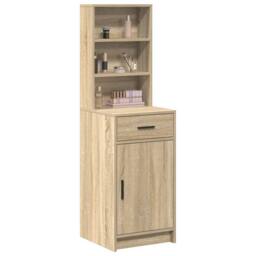 Berkfield Home Highboard Sonoma Oak 40x41x135 cm Engineered Wood in Brown - Size: 40 x 41 x 135 cm - thumbnail 3