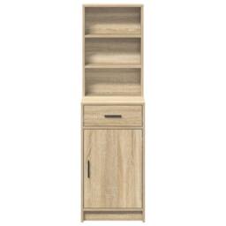 Berkfield Home Highboard Sonoma Oak 40x41x135 cm Engineered Wood in Brown - Size: 40 x 41 x 135 cm - thumbnail 6