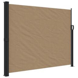 Berkfield Home Retractable Side Awning Taupe 160x600 cm - thumbnail 2