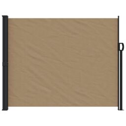 Berkfield Home Retractable Side Awning Taupe 160x600 cm - thumbnail 3