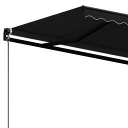 Berkfield Home Manual Retractable Awning 400x350 cm Anthracite in Black - thumbnail 5