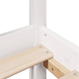 Berkfield Home Bed Frame with Headboard without Mattress White 150x200 cm King Size - thumbnail 9