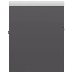 Berkfield Home Sink Cabinet with Built-in Basin High Gloss Grey Engineered Wood - thumbnail 9