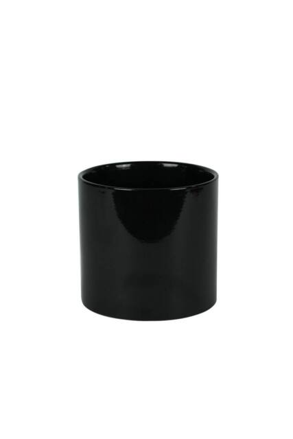 KDMD Hortus Glossy Black Ceramic Pot 13cm 2 Pack - image 1