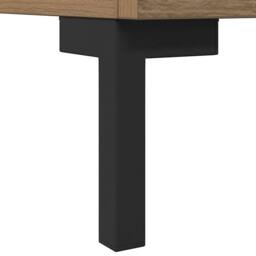 Berkfield Home TV Cabinet Artisan Oak 150x30x50 cm Engineered Wood in Light Brown - Size: 150 x 30 x 50 cm - thumbnail 9
