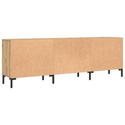 Berkfield Home TV Cabinet Artisan Oak 150x30x50 cm Engineered Wood in Light Brown - Size: 150 x 30 x 50 cm - thumbnail 7