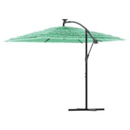 Berkfield Home Garden Parasol with Steel Pole Green 246x246x230 cm - Size: 246 x 246 x 230 cm - thumbnail 5