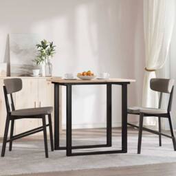 Berkfield Home Table Top 80x50x1.7 cm Rectangular Solid Wood Pine in Light Tan - thumbnail 3