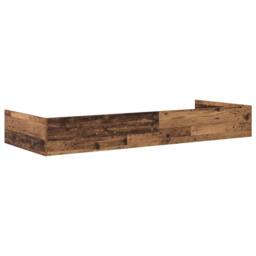 Berkfield Home Storage Bed Frame Old Wood 90 x 200 cm Engineered wood in Brown - thumbnail 7