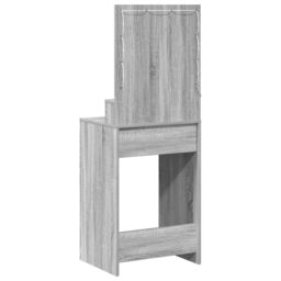 Berkfield Home Dressing Table with LED Lights in Grey Sonoma - 50x41x135 cm - Size: 50 x 41 x 135 cm - thumbnail 6