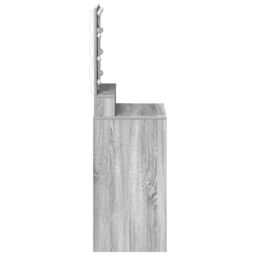 Berkfield Home Dressing Table with LED Lights in Grey Sonoma - 50x41x135 cm - Size: 50 x 41 x 135 cm - thumbnail 5