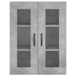Berkfield Home Highboard Concrete Grey 69.5x34x180 cm Engineered Wood - thumbnail 6