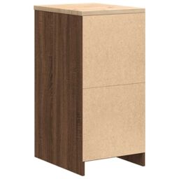 Berkfield Home Garage Storage Cabinet Brown Oak 40x51x85 cm Solid Wood Pine - Size: 40 x 51 x 85 cm - thumbnail 7