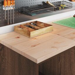 Berkfield Home Garage Storage Cabinet Brown Oak 40x51x85 cm Solid Wood Pine - Size: 40 x 51 x 85 cm - thumbnail 4