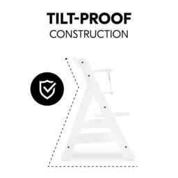 hauck Alpha+ Wooden Highchair - White - thumbnail 6