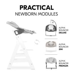 hauck Alpha+ Wooden Highchair - White - thumbnail 9