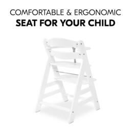 hauck Alpha+ Wooden Highchair - White - thumbnail 4