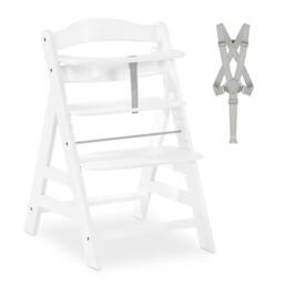 hauck Alpha+ Wooden Highchair - White - thumbnail 1