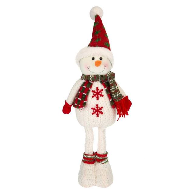 VFM e-Store Christmas Standing Snowman Decoration 41cm x 21.5cm White X 1 - Size: 41 cm x 21.5 cm - image 1