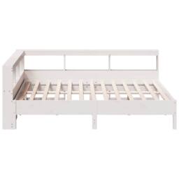 Berkfield Home Bookcase Bed without Mattress White 135x190 cm Solid Wood Pine - thumbnail 8