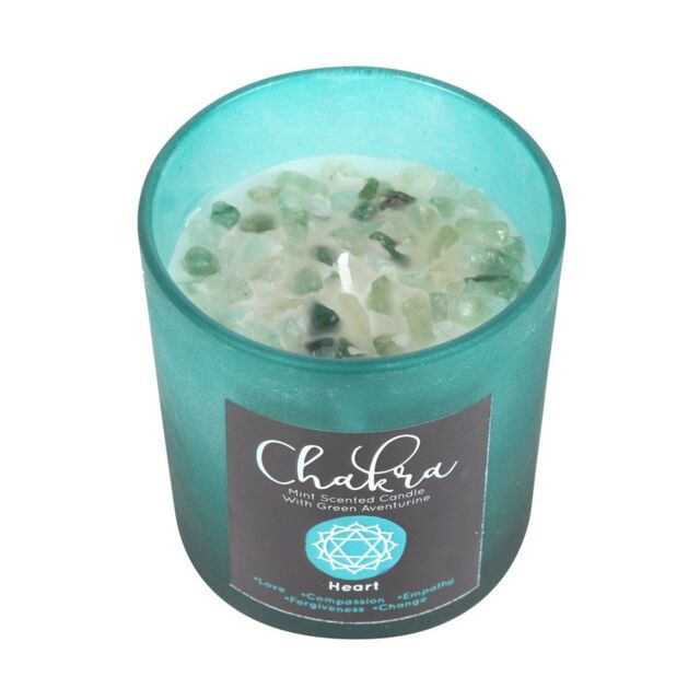 Something Different Mint Heart Chakra Scented Candle in Teal - image 1