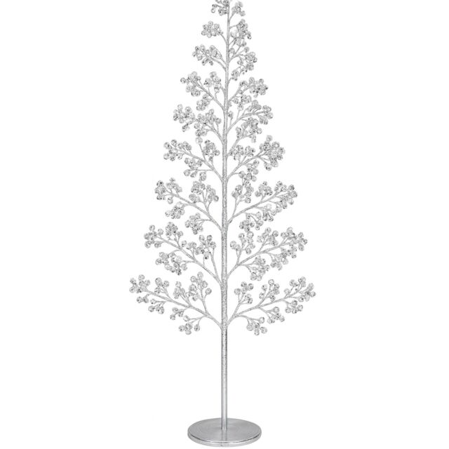 Pegdev Outdoor LED Christmas Tree 180cm 1000 Warm White Lights Silver Balls - Size: 6ft - image 1