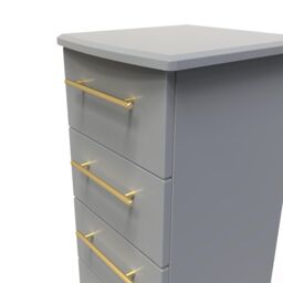 Ready Assembled 2 U Helmsley 5 Drawer Tallboy (Ready Assembled) in Dark Grey - thumbnail 4
