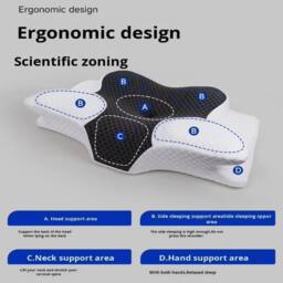 SPETLEK Ergonomic Memory Foam Pillow For Cervical Neck Shoulder Pain Relief - thumbnail 3