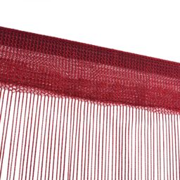 Berkfield Home String Curtains 2 pcs 140x250 cm Burgundy in Red - thumbnail 4