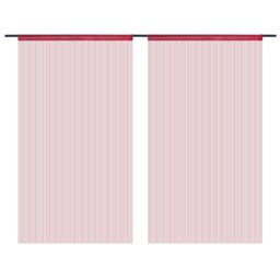 Berkfield Home String Curtains 2 pcs 140x250 cm Burgundy in Red - thumbnail 2