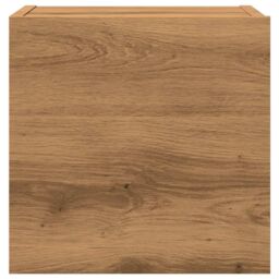 Berkfield Home Wall Mounted TV Cabinet Artisan Oak 30.5x30x30 cm in Brown - thumbnail 4