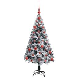 Berkfield Home Artificial Christmas Tree with 150 LEDs with Stand Green 120 cm - thumbnail 4