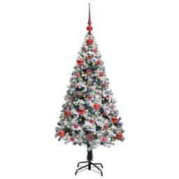 Berkfield Home Artificial Christmas Tree with 150 LEDs with Stand Green 120 cm - thumbnail 3