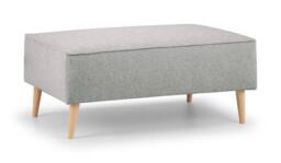 The Great Sofa Company Ailis Footstool Faro Ashen in Light Grey - thumbnail 2