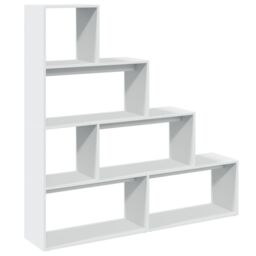 Berkfield Home Room Divider Bookcase 4-Tier White 143.5x29x143.5 cm Engineered Wood - thumbnail 2