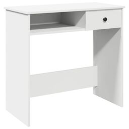 Berkfield Home Desk White 80x40x75 cm Engineered Wood - Size: 80 x 40 x 75 cm - thumbnail 2