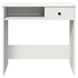 Berkfield Home Desk White 80x40x75 cm Engineered Wood - Size: 80 x 40 x 75 cm - thumbnail 5
