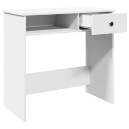 Berkfield Home Desk White 80x40x75 cm Engineered Wood - Size: 80 x 40 x 75 cm - thumbnail 4