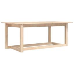 Berkfield Home Coffee Table 110x55x45 cm Solid Wood Pine in Light Brown - Size: 110 x 55 x 45 cm - thumbnail 1