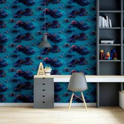 Arthouse Under The Sea Wallpaper in Blue - thumbnail 3