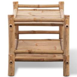 Berkfield Home 2-Tier Bamboo Shoe Rack in Brown - thumbnail 3