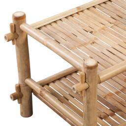 Berkfield Home 2-Tier Bamboo Shoe Rack in Brown - thumbnail 4